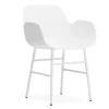 Fauteuil Form pieds en métal, Blanc