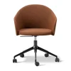 Fauteuil Gomo Armchair pivotant à 5 branches, Myr 362-noir