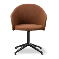 Fauteuil Gomo Armchair pivotant à 4 branches, Myr 362-noir