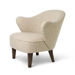 Fauteuil Ingeborg, SahcoZero beige-pieds en chêne fumé