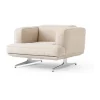 Fauteuil Inland AV21, Argile 0011 - aluminium poli