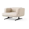 Fauteuil Inland AV21, Argile 0011-noir chaud
