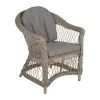 Fauteuil Kamomill avec coussin d'assise et de dossier, Beige-sable