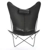 Fauteuil KS, structure noire, noir