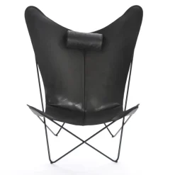 Fauteuil KS, structure noire, noir