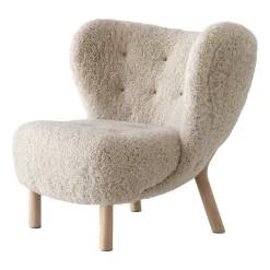 Fauteuil Little Petra VB1, Chêne huilé blanc-Moonlight