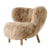 Fauteuil Little Petra VB1, Chêne huilé-Sheepskin honey