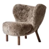 Fauteuil Little Petra VB1, Noyer huilé-Sahara