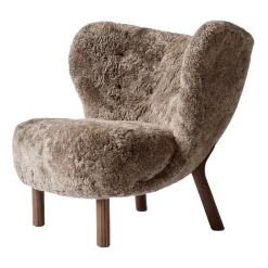 Fauteuil Little Petra VB1, Noyer huilé-Sahara
