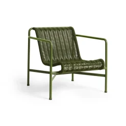 Fauteuil lounge bas Palissade Cord, Olive