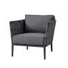 Fauteuil lounge Conic, Gris, incl. coussins