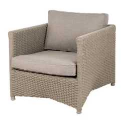 Fauteuil lounge Diamond soft rope, Cane-Line Natté taupe