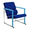 Fauteuil lounge Experiment 502, Blue-ultramarine