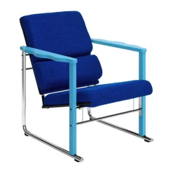 Fauteuil lounge Experiment 502, Blue-ultramarine