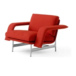 Fauteuil lounge Meantime AV29, Pol. aluminium-Fiord 0571