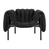Fauteuil lounge Puffy, Anthracite-black grey