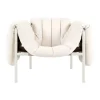 Fauteuil lounge Puffy, Natural-cream