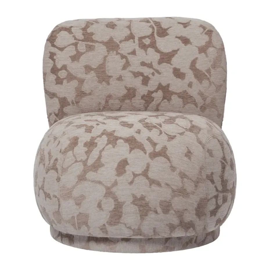 Fauteuil lounge Rico piccolo swivel, Cilla-Taupe