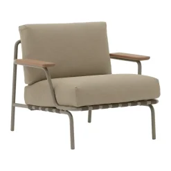 Fauteuil lounge Settle Lounge Chair, Ribbed Weave 5 Taupe