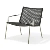 Fauteuil lounge Straw, Anthracite