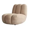 Fauteuil lounge Toe, Nubuck
