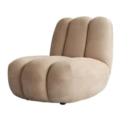 Fauteuil lounge Toe, Nubuck