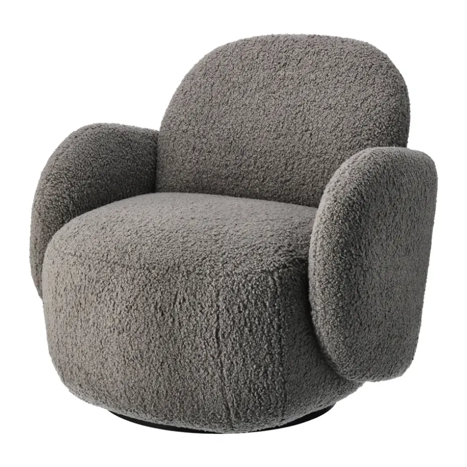 Fauteuil Mo avec fonction rotative, Glore grey