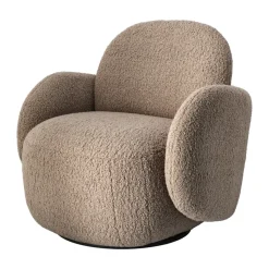 Fauteuil Mo avec fonction rotative, Glore brown
