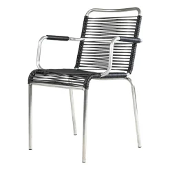 Fauteuil Mya aluminium, Black