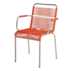 Fauteuil Mya aluminium, Orange
