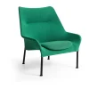 Fauteuil O2 Lounge Chair, Soft green acier noirci