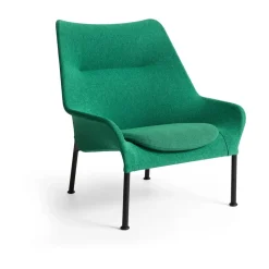Fauteuil O2 Lounge Chair, Soft green acier noirci
