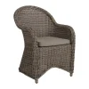 Fauteuil Paulina avec coussin d'assise, Rustique-beige