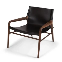 Fauteuil Rama Chair chêne fumé, Noir