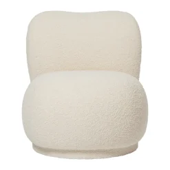 Fauteuil Rico lounge chair piccolo, Nordic Bouclé-Off-white