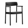 Fauteuil Timb avec coussin, Noir/ Ultra Leather - Black