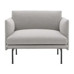 Fauteuil tissu Outline chair, Clay 12-Black