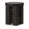 Fyr tabouret 45 cm, Dark brown