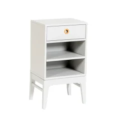 Höllviken table de chevet, Gris clair, 1 tiroir