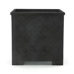 Jardinière Relief, Noir, grand