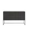 Kilt Light 137 table d'appoint, taupe, 3 portes