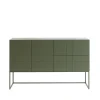 Kilt Light 137 table d'appoint, green khaki, 3 portes