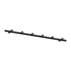 Liste de crochets Classic 60 cm, Noir