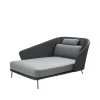 Lit de jour Mega, Graphic, droite, incl. coussins gris