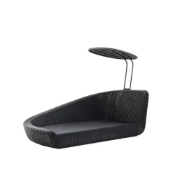 Lit de jour Savannah, Black, droit