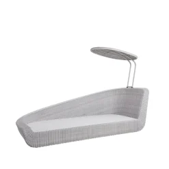 Lit de jour Savannah, White grey, Droit