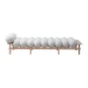 Lit de repos Dag, Hêtre-Barnum bouclé 01 Off white