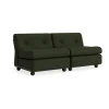 Module de canapé Amanta, Bottle green-maglia dark green, 2-places