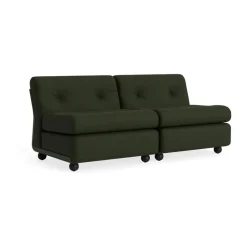 Module de canapé Amanta, Bottle green-maglia dark green, 2-places