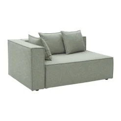 Module de canapé Muki, Sea green, module d’extrémité droite